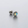 Wholesale Titanium Steel Ear Nails With Zirconia And Moonstone Forest Style