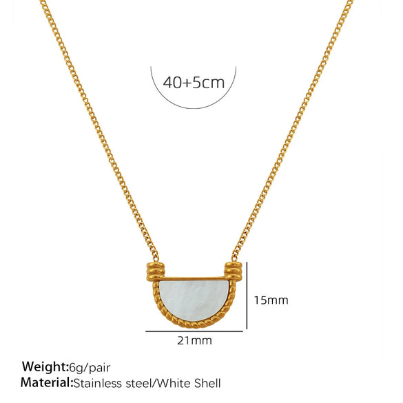 Wholesale 316L Stainless Steel Earrings And Necklace Set With Gold Inlaid French Retro Style Star Sun Moon Clouds And Universe Patterns