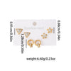Wholesale Titanium Steel Earrings For Women Simple Geometric Triangle Circle Star Electroplated