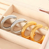 Wholesale 316L Stainless Steel Earrings Geometric Pattern 18K Gold Plated Minimalist Style For Women