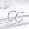 Wholesale Titanium Steel Earrings Retro Style Cshaped Electroplated With Letters Numbers Text Pattern