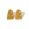 Wholesale Titanium Steel Earrings With Flower Rhombus Geometric Patterns For Women Electroplated