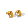 Wholesale Titanium Steel Earrings With Flower Rhombus Geometric Patterns For Women Electroplated