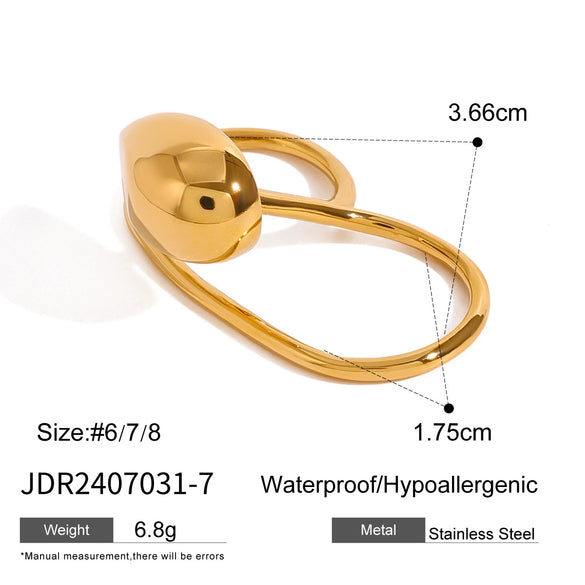 Wholesale Titanium Steel Earrings With Geometric Pattern And 18K Gold Plated Electroplating For Women