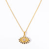Wholesale Titanium Steel Electroplated Devil's Eye Pendant Necklace For Women