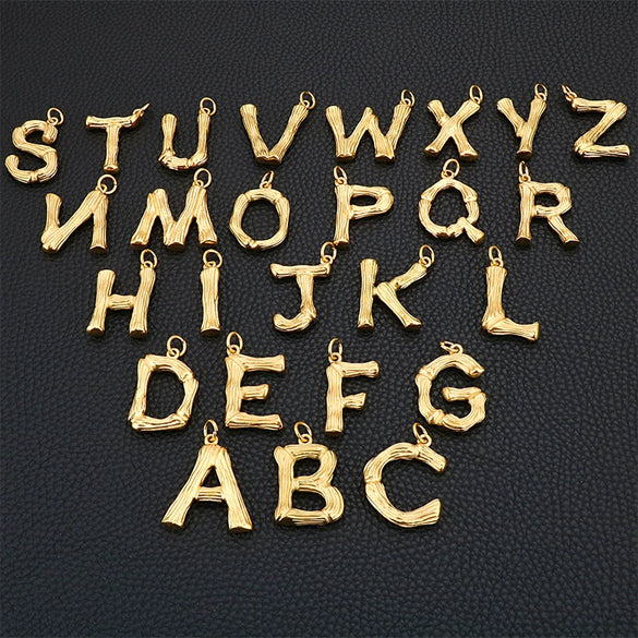 Wholesale Titanium Steel Electroplated English Letter Pendant Necklace Hiphop Style Accessories