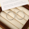 Wholesale Titanium Steel Electroplated Geometric Circle Earrings For Women