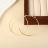 Wholesale Titanium Steel Electroplated Geometric Circle Earrings For Women