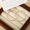 Wholesale Titanium Steel Electroplated Geometric Circle Earrings For Women