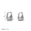 Wholesale Titanium Steel Electroplated Geometric Earrings For Women And Men Simple Style Nonfading