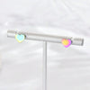Wholesale Titanium Steel Electroplated Heartshaped Earrings And Ear Bone Nails Fashion Simple Classic Jewelry For Unisex