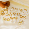 Wholesale Titanium Steel Electroplated Ins Style Earrings For Women