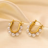 Wholesale Titanium Steel Electroplated Ins Style Earrings For Women