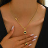 Wholesale Titanium Steel Electroplated Necklace With Roman Numerals Pendant In Small And Fresh Style