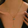 Wholesale Titanium Steel Electroplated Necklace With Roman Numerals Pendant In Small And Fresh Style