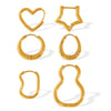 Wholesale 316L Stainless Steel Electroplated Round Opening Unisex Fashion Earrings