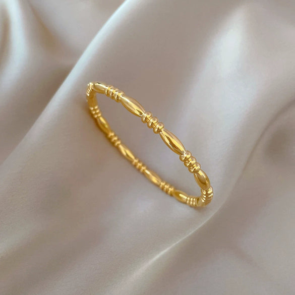 Wholesale Titanium Steel Electroplated Zen Stick Bracelet In Retro Fashion Style