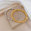 Wholesale Titanium Steel Electroplated Zen Stick Bracelet In Retro Fashion Style