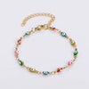 Wholesale Titanium Steel Evil Eye Bracelet With Dripping Oil Design For Women And Unisex