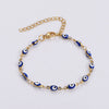 Wholesale Titanium Steel Evil Eye Bracelet With Dripping Oil Design For Women And Unisex