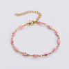 Wholesale Titanium Steel Evil Eye Bracelet With Dripping Oil Design For Women And Unisex