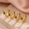 Wholesale 316L Stainless Steel Fashion Butterfly Bunny Pattern Electroplated Gold Earrings For Women