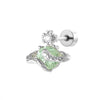 Wholesale Titanium Steel Fashion Butterflyinlaid Zircon Ear Bone Nails For Women