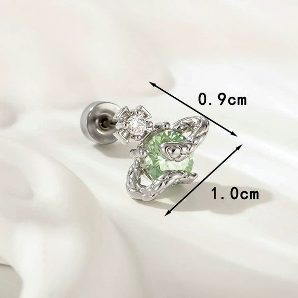 Wholesale Titanium Steel Fashion Butterflyinlaid Zircon Ear Bone Nails For Women
