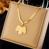 Wholesale Titanium Steel Fashion Retro Cold Style Goldplated Clavicle Chain With Diamond Heart Eightpointed Star Pendant Necklace For Women