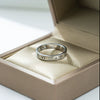 Wholesale Titanium Steel Fashion Ring With Roman Numerals And Letters Electroplated For Women