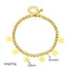 Wholesale Titanium Steel Fivepointed Star Pendant Jewelry Electroplated Simple Niche Creative Row Diamond Chain For Women