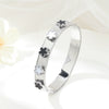 Wholesale Titanium Steel Flower Bracelet For Women With Electroplating Design And Fashion Style