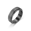 Wholesale Titanium Steel Frosted Rotatable Antianxiety Decompression Ring Jewelry With Geometric Pattern And Polish Processing For Unisex