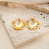 Wholesale Titanium Steel Geometric And Flower Earrings 18K Gold Plated Stainless Steel Fashion For Women