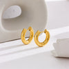 Wholesale Titanium Steel Geometric Bar And Round Ring Earrings For Men And Women