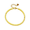 Wholesale Titanium Steel Geometric Beaded Bracelet For Women With Electroplating Treatment