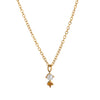 Wholesale Titanium Steel Geometric Birthstone Zircon Necklace Electroplated O Word Chain Unisex
