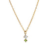 Wholesale Titanium Steel Geometric Birthstone Zircon Necklace Electroplated O Word Chain Unisex