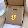 Wholesale Titanium Steel Geometric Cartoon Style Electroplated Cold Necklace For Unisex As Clavicle Chain Accessories