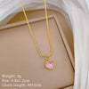 Wholesale Titanium Steel Geometric Cartoon Style Electroplated Cold Necklace For Unisex As Clavicle Chain Accessories