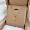 Wholesale Titanium Steel Geometric Cartoon Style Electroplated Cold Necklace For Unisex As Clavicle Chain Accessories