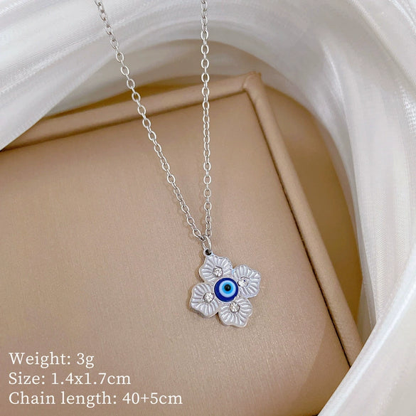 Wholesale Titanium Steel Geometric Cartoon Style Electroplated Cold Necklace For Unisex As Clavicle Chain Accessories