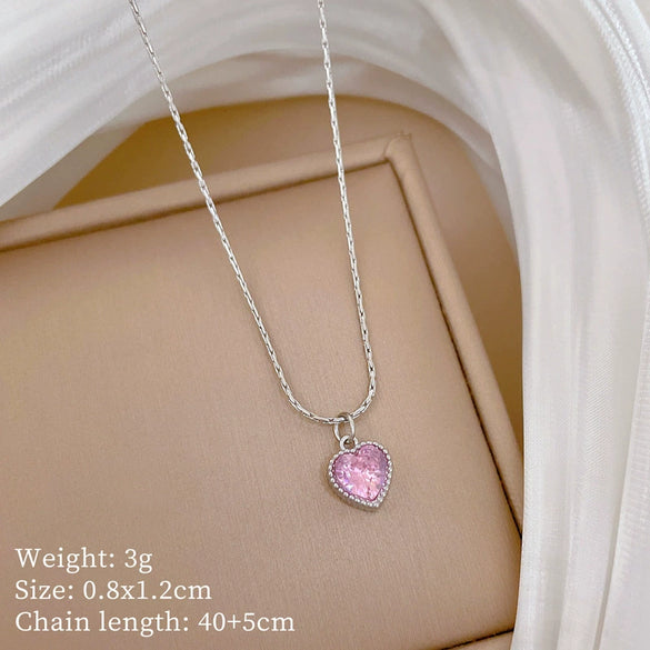 Wholesale Titanium Steel Geometric Cartoon Style Electroplated Cold Necklace For Unisex As Clavicle Chain Accessories