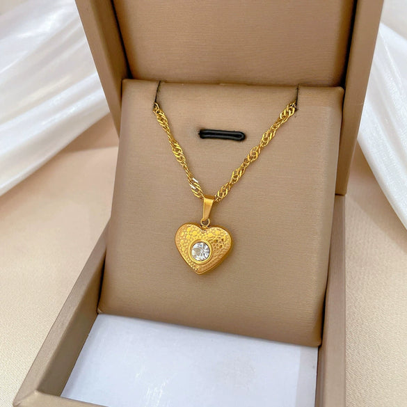 Wholesale Titanium Steel Geometric Clavicle Necklace With Electroplating For Unisex