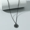 Wholesale Titanium Steel Geometric Compass Pendant Necklace Electroplated Unisex Fashion Accessory