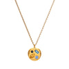 Wholesale Titanium Steel Geometric December Birthstone Zircon Necklace For Women With Electroplating Treatment And Water Wave Chain