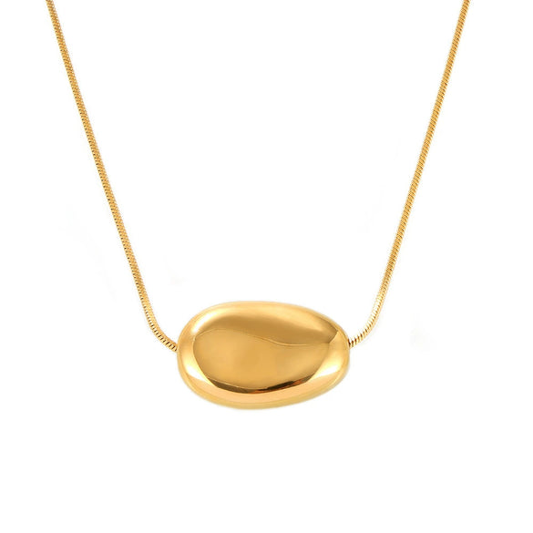 Wholesale 316L Stainless Steel Geometric Double Layer Overlapping Collarbone Necklace For Women Gold Plated Electroplated Fashion Accessories