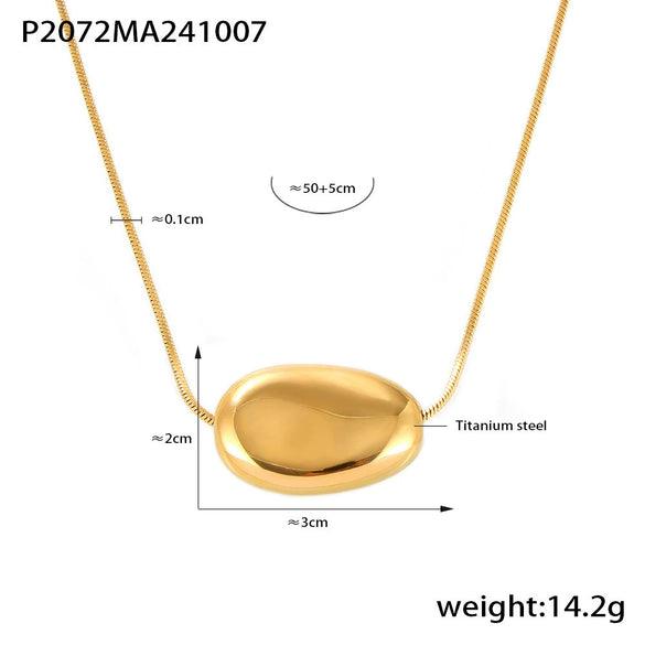 Wholesale 316L Stainless Steel Geometric Double Layer Overlapping Collarbone Necklace For Women Gold Plated Electroplated Fashion Accessories