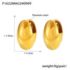 Wholesale 316L Stainless Steel Geometric Ear Buckle Earrings For Women Unique Design Light Luxury Retro Temperament Electroplated