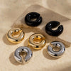 Wholesale Titanium Steel Geometric Ear Clip Light Luxury Simple Fashion Personality Electroplated For Women